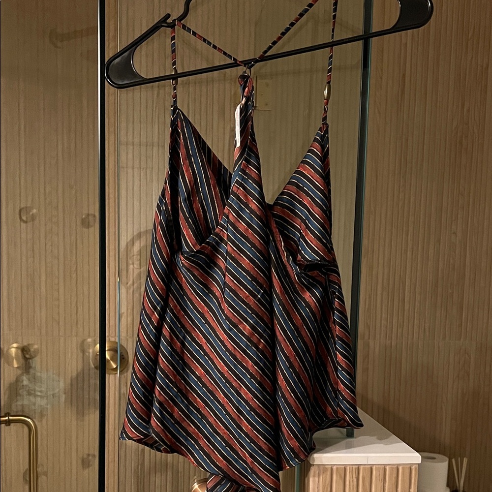 Free People Black and Red Striped Camisole - Picture 2 of 4